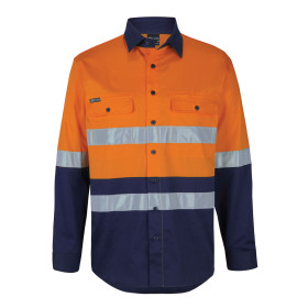 HI Vis Stretch Shirts with Reflective Tape